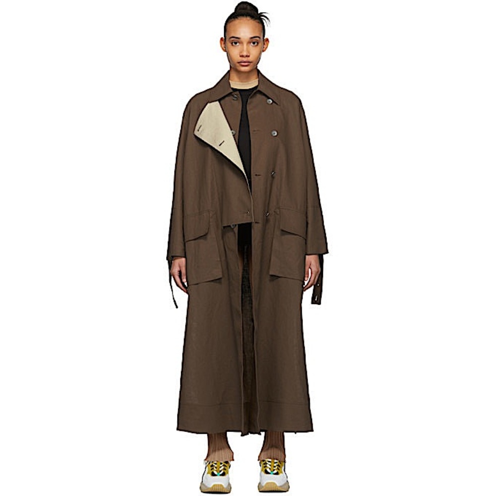 COPY - ACNE STUDIOS Studios Oriole Oversized Linen Trench